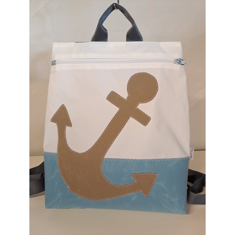 Sac à dos en voile de bateau recyclée