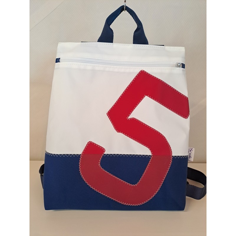 Sac à dos en voile de bateau recyclée