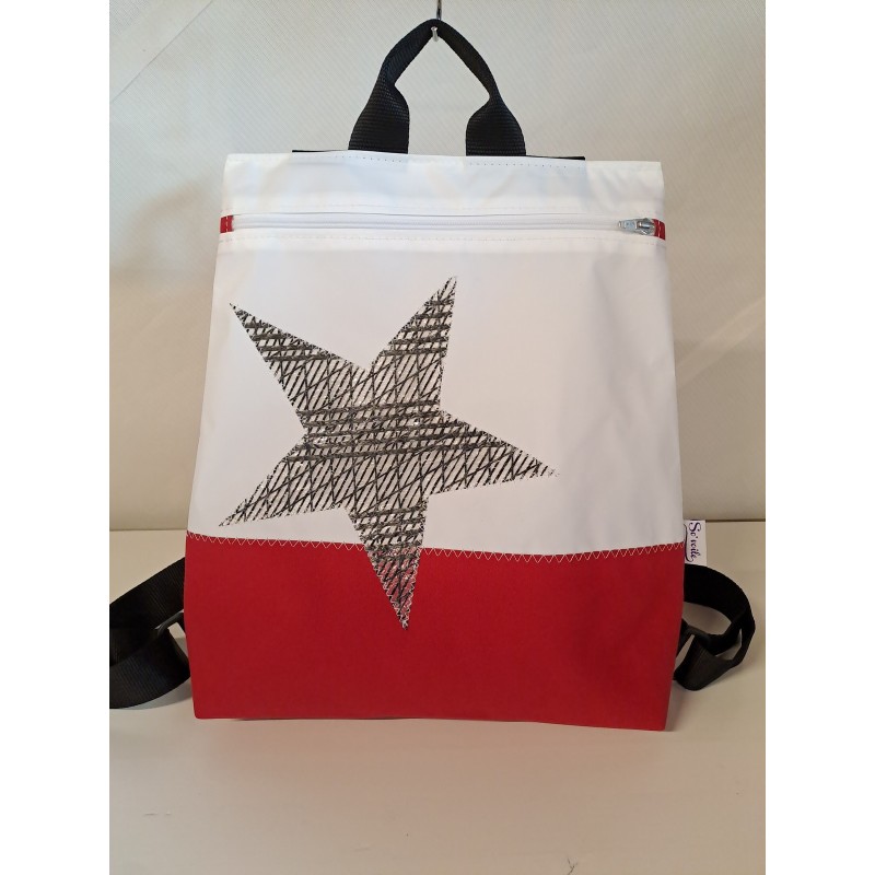Sac à dos en voile de bateau recyclée