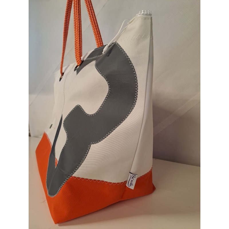 Cabas Beach en voile de bateau recyclée