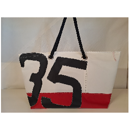 Cabas Beach en voile de bateau recyclée