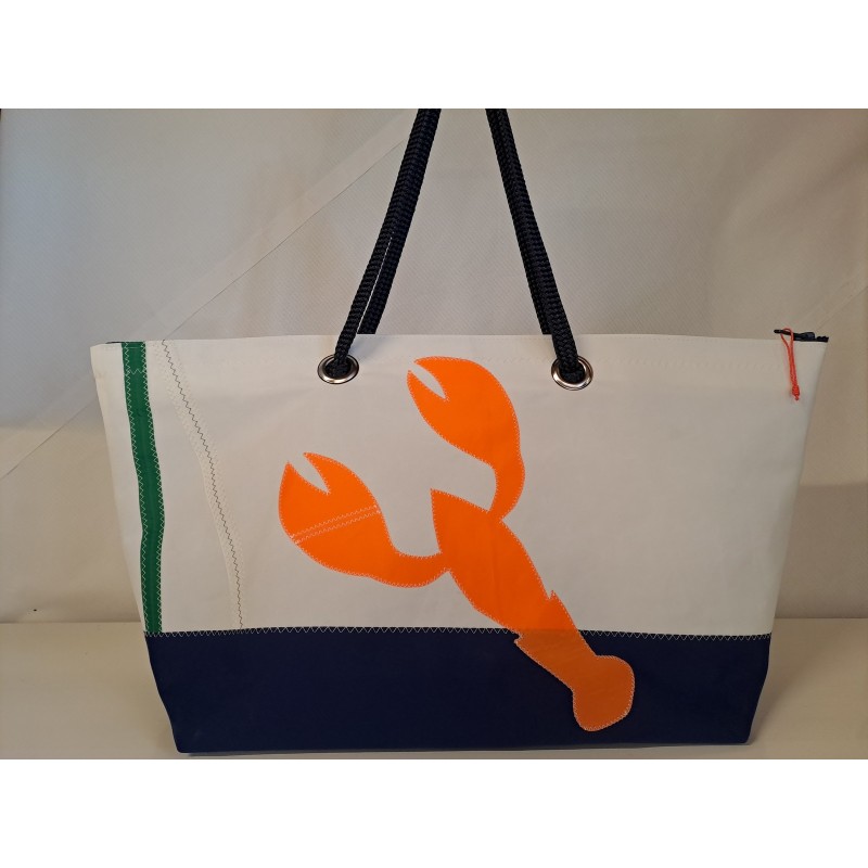 Cabas Beach en voile de bateau recyclée