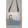 Pochette bandoulière en voile de bateau recyclée